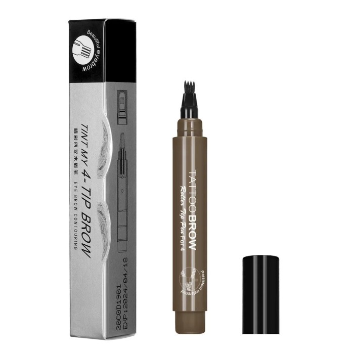 4-Tip Beard Pen Beard Filler Penci Beard Hair Enhancer Lasting Repair Moustache Coloring Shaping Tools Hair Eyebrow Pencil